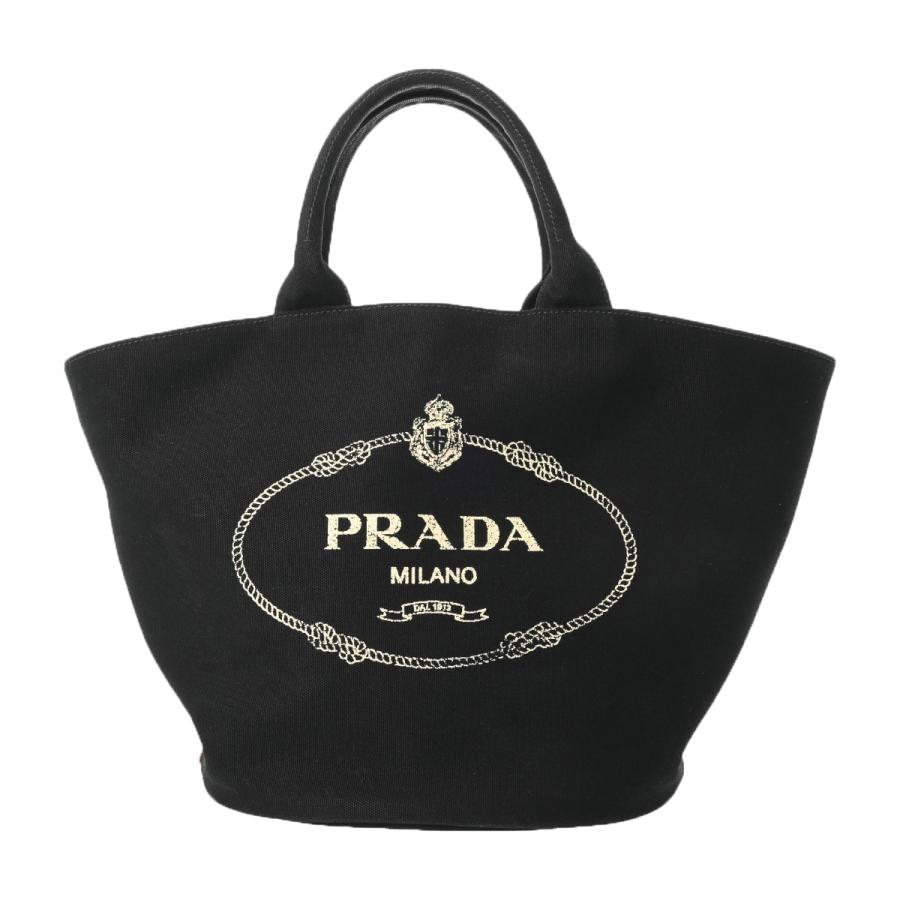 PRADA（プラダ） カナパトート ブラック 1BG163 レディース キャンバス 