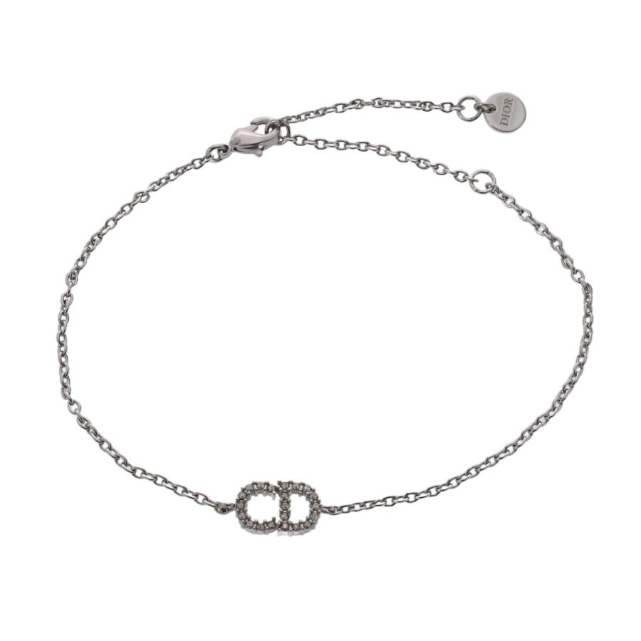 Dior クリスタル装飾ブレスレットディオールクレールディーリュヌシルバー CHRISTIAN DIOR クリスチャンディオール CLAIR D LUNE ブレスレット