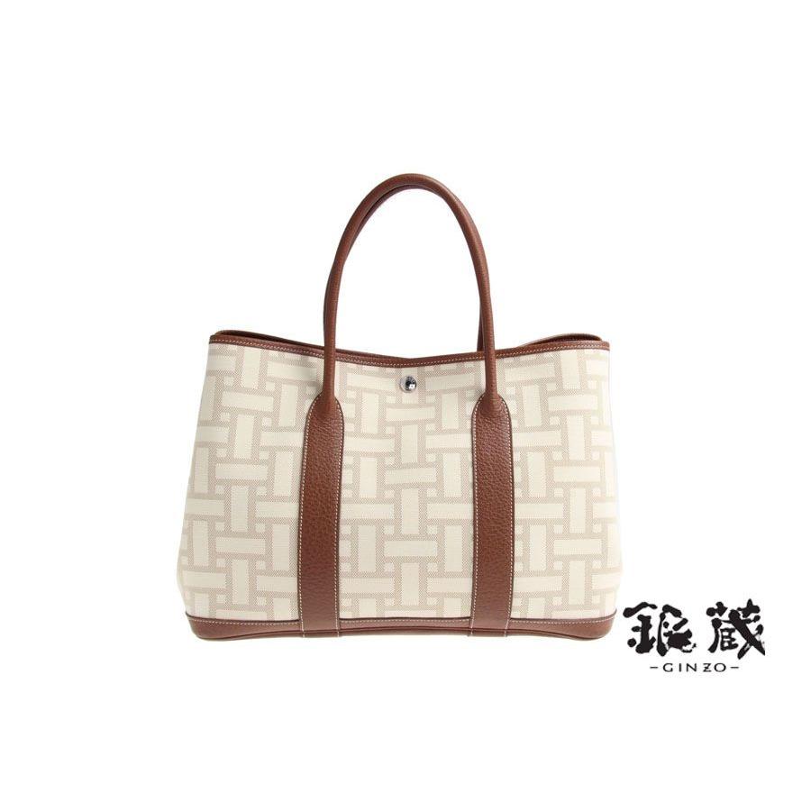 HERMES エルメス ガーデンパーティPM トワルモザイク L刻印 中古 