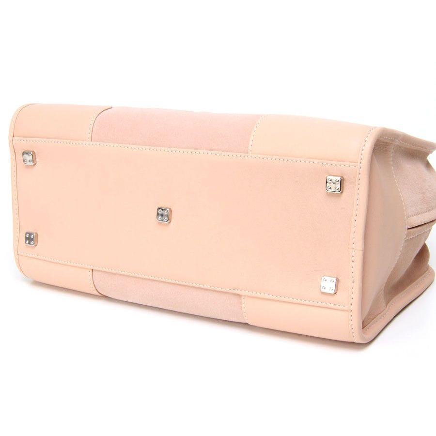 新同ロエベ・LOEWE ハンドバッグ アマソナ28 旧型 スエード ピンク 