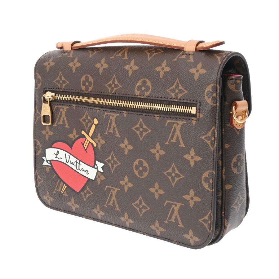 LOUIS VUITTON ルイヴィトン モノグラムパッチーズ ポシェットメティス MM ブラウン M43991 レディース モノグラムキャンバス 2WAYバッグ Aランク 中古 銀蔵｜ginzo1116｜02