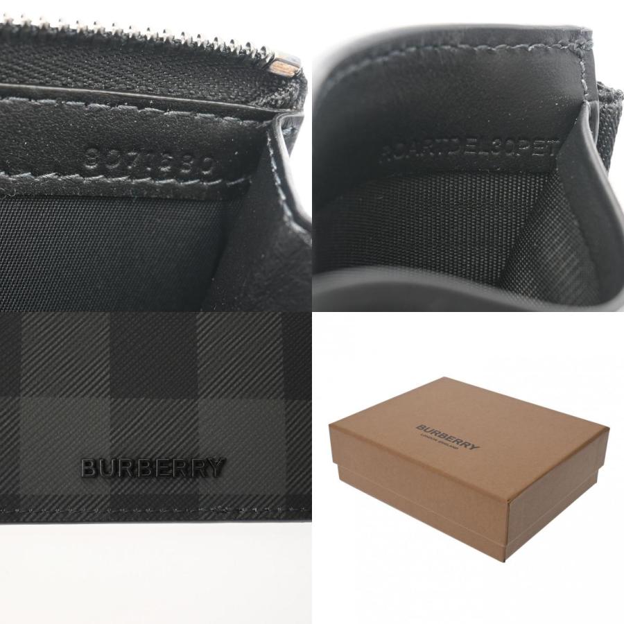BURBERRY バーバリー グレー - ユニセックス レザー PVC コインケース 