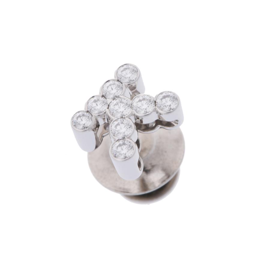 Gimel ギメル イニシャル K ダイヤ0.362ct シルバー ユニセックス Pt950プラチナ ブローチ Aランク 中古 銀蔵の画像