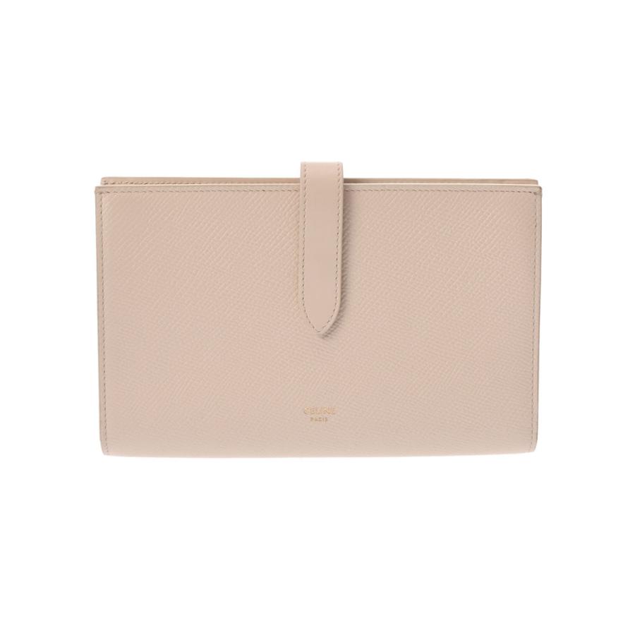 CELINE セリーヌ ラージ ストラップ ウォレット ベージュ レディース  