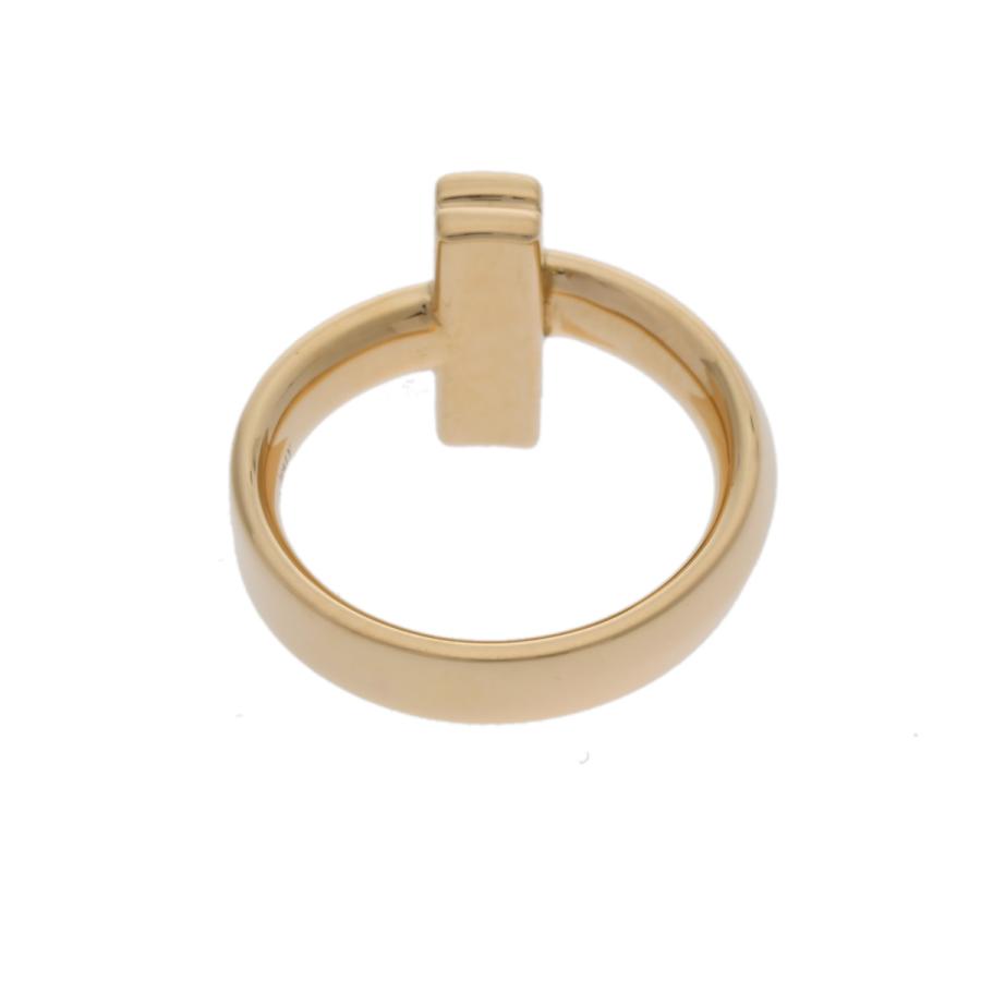 極美品　Tiffany & Co. Tワンリング イエローゴールド　ダイヤ13号 TIFFANY&Co.（ティファニー） Tワンリング #13 13号 レディース K18