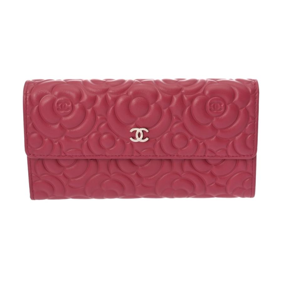 CHANEL（シャネル） カメリア 二ツ折財布 ピンク A82283 レディース