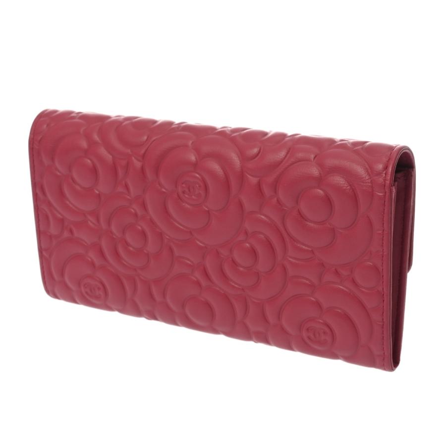 CHANEL（シャネル） カメリア 二ツ折財布 ピンク A82283 レディース