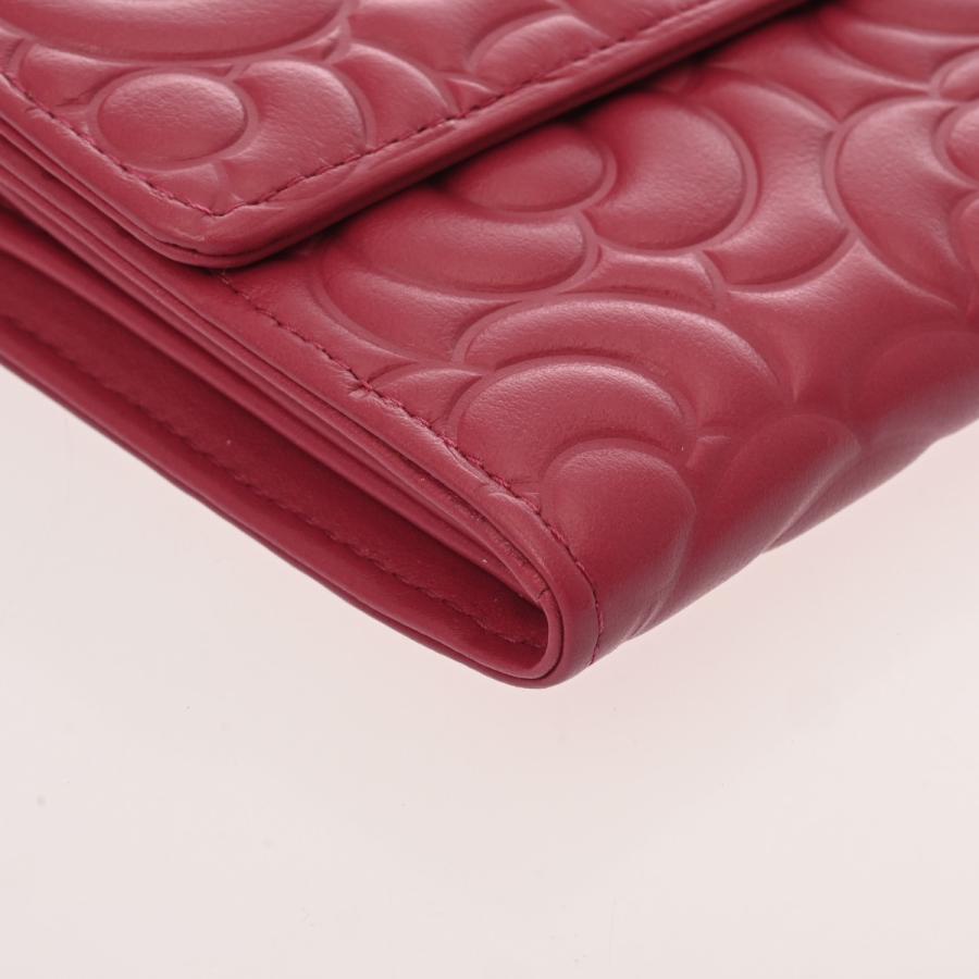 CHANEL（シャネル） カメリア 二ツ折財布 ピンク A82283 レディース