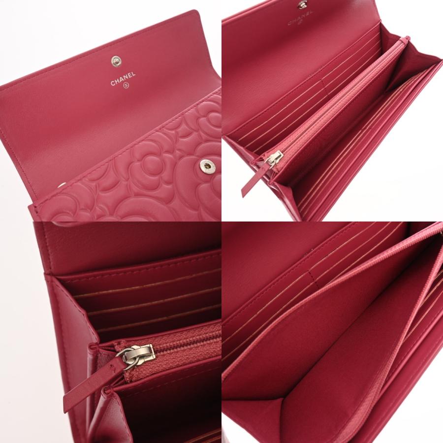 CHANEL（シャネル） カメリア 二ツ折財布 ピンク A82283 レディース