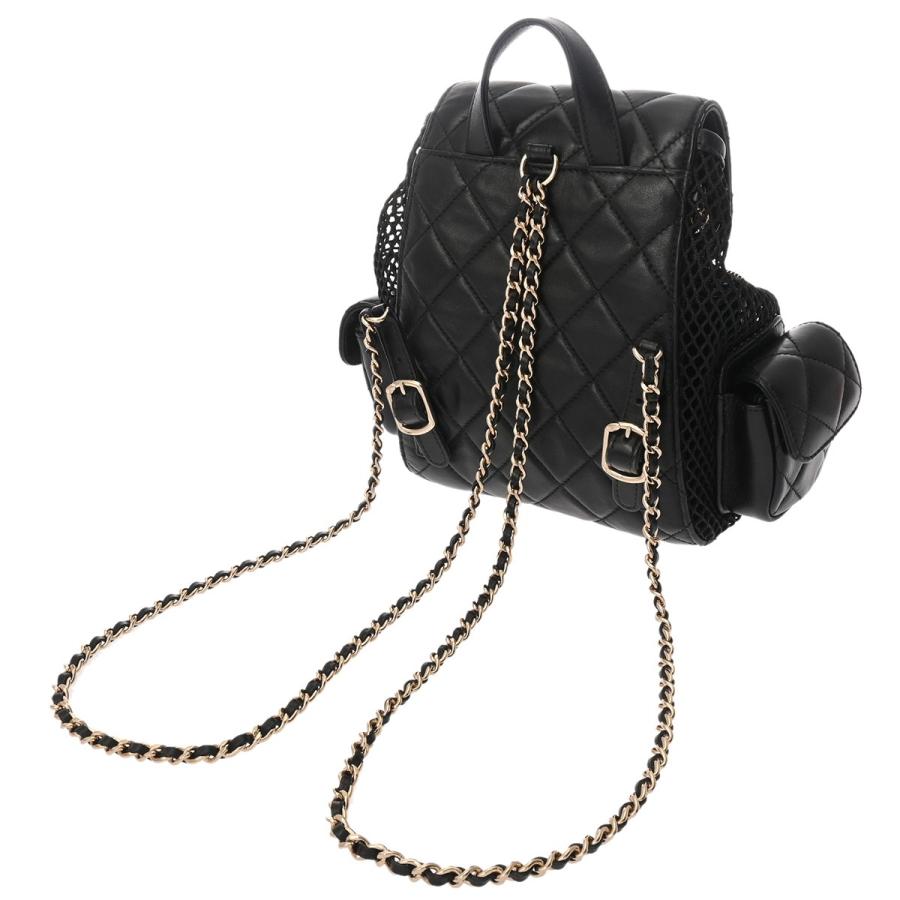 CHANEL（シャネル） マトラッセ メッシュ バックパック ブラック