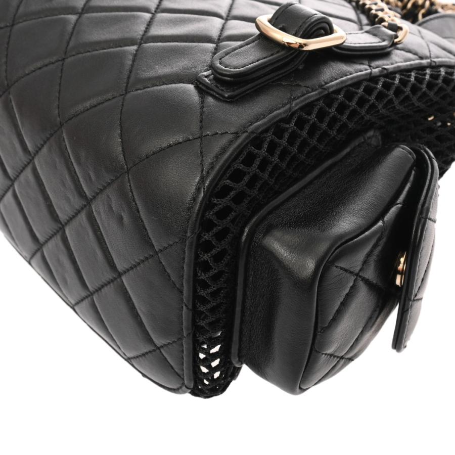 CHANEL（シャネル） マトラッセ メッシュ バックパック ブラック