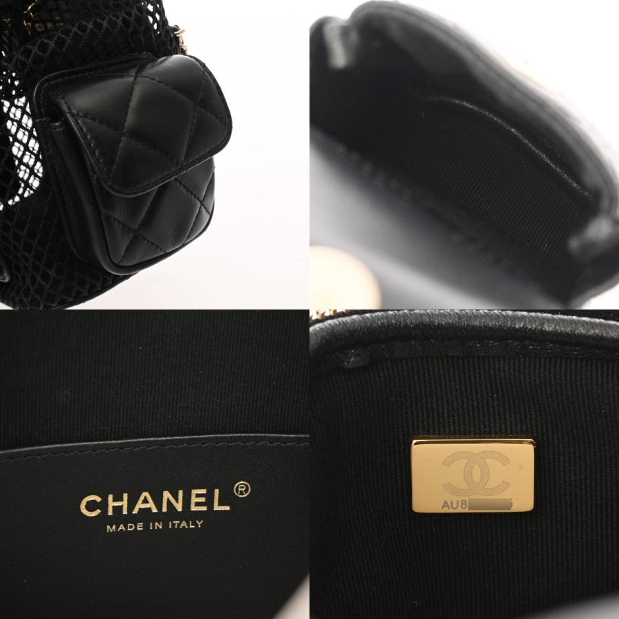 CHANEL（シャネル） マトラッセ メッシュ バックパック ブラック