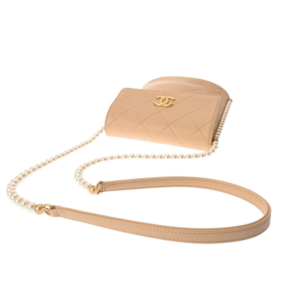 CHANEL（シャネル） マトラッセ ココマーク パール ベージュ