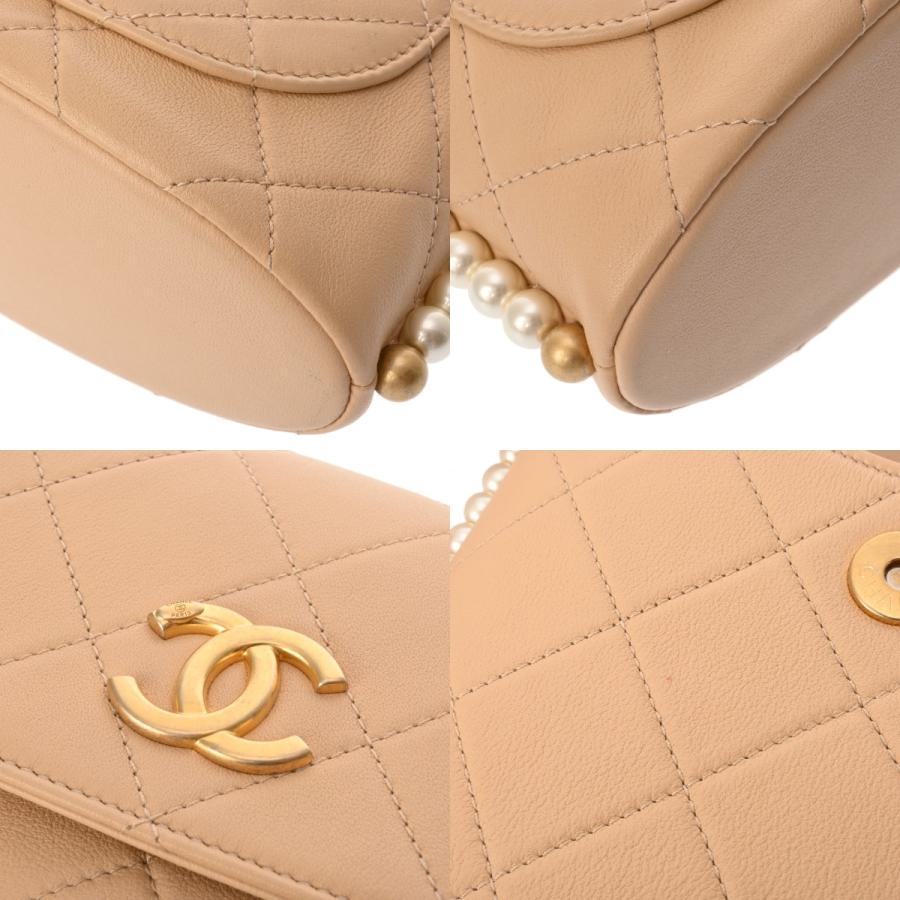 CHANEL（シャネル） マトラッセ ココマーク パール ベージュ