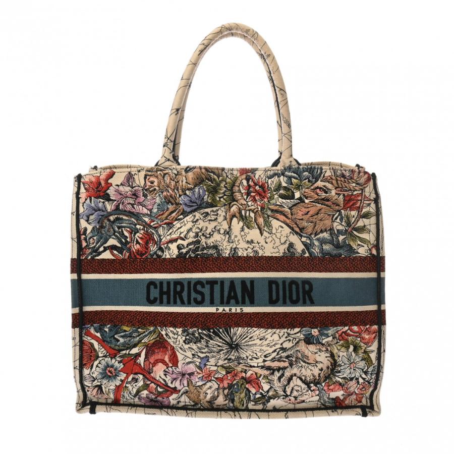 CHRISTIAN DIOR クリスチャンディオール ブックトート ミディアム 花柄 