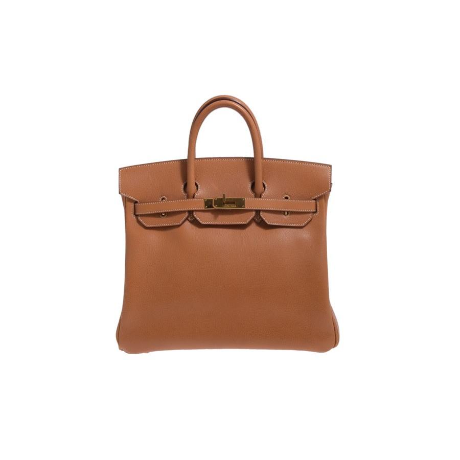HERMES エルメス オータクロア32 ヴァッシュリエージュ ナチュラル×G 