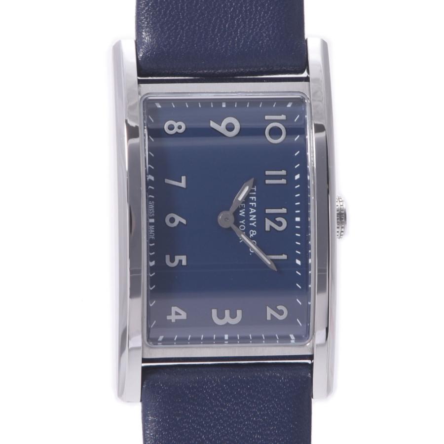 Tiffany Co ティファニー イーストウエスト メンズ Ss 革 腕時計 クオーツ ネイビー文字盤 Aランク 中古 銀蔵 銀蔵 ヤフー店 通販 Yahoo ショッピング
