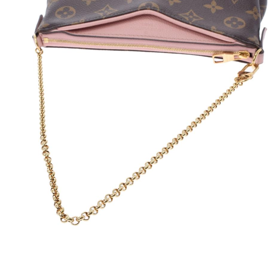LOUIS VUITTON ルイヴィトン モノグラム パラスクラッチ 2WAY ローズ  