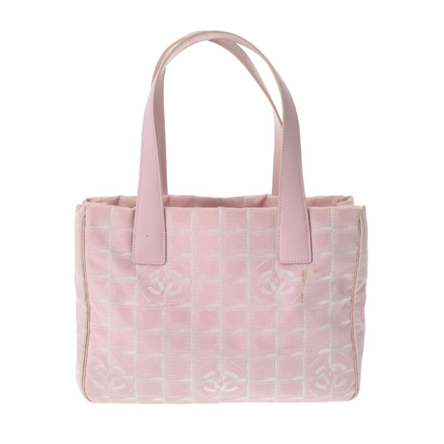 CHANEL シャネル ニュートラベルライン トート PM ピンク レディース 