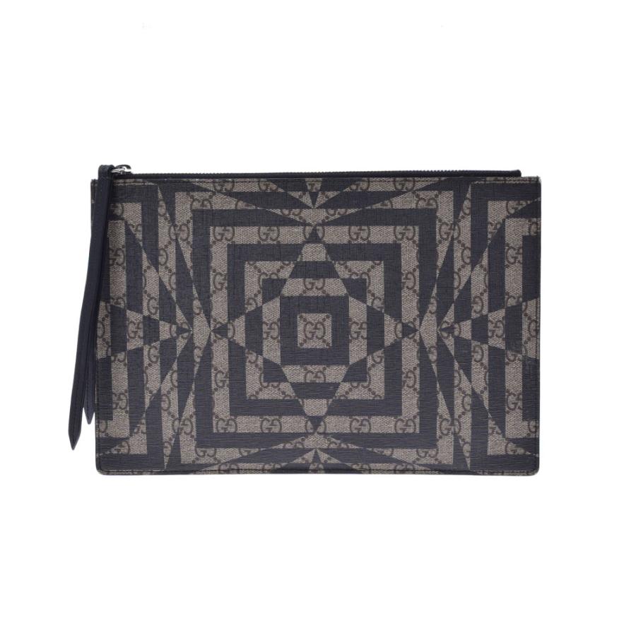 GUCCI グッチ GGカレイド ブラウン 411417 メンズ PVC クラッチバッグ 