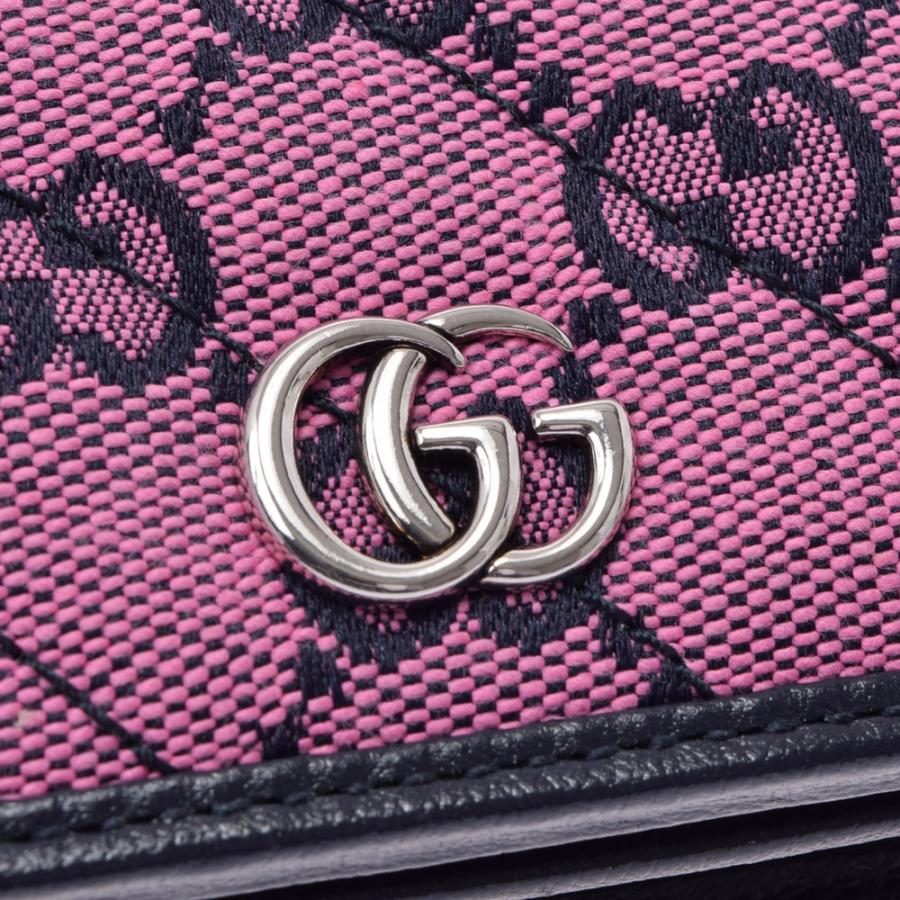 GUCCI グッチ GGマーモント マルチカラーウォレット ピンク 466492 