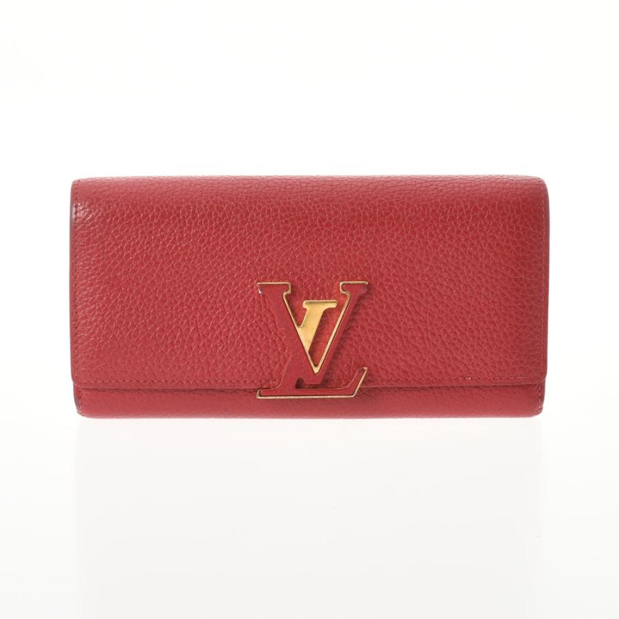LOUIS VUITTON ルイヴィトン ポルトフォイユ カプシーヌ スカーレット 