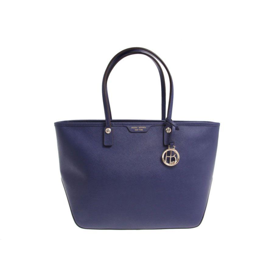 未使用ヘンリベンデル・Henri Bendel トートバッグ ネイビー レザー 