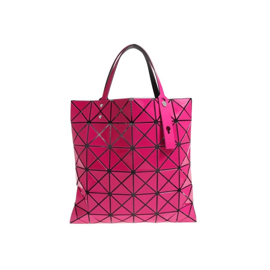 新品バオバオ・ISSEY MIYAKE BAOBAOトートバッグ エナメル ピンク6×6 3