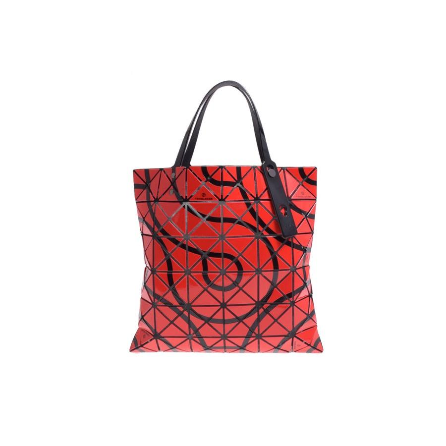 新品バオバオ・BAOBAO ISSEY MIYAKE TOKOLO PATTERNトートバッグ6×6 赤