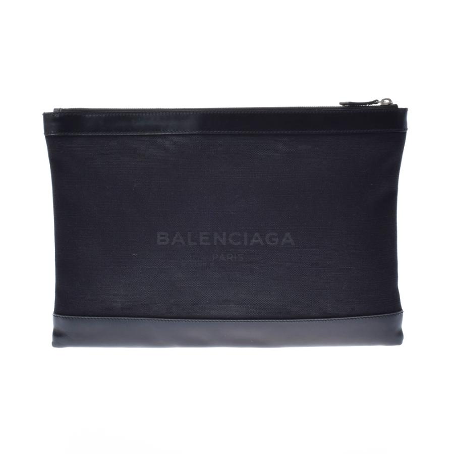 Balenciaga バレンシアガ ネイビークリップ クラッチバッグ 黒 メンズ キャンバス レザー セカンドバッグ Bランク 中古 銀蔵 銀蔵 ヤフー店 通販 Yahoo ショッピング