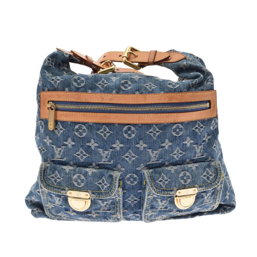 LOUIS VUITTON ルイヴィトン モノグラムデニム バギーGM 青 M95048 