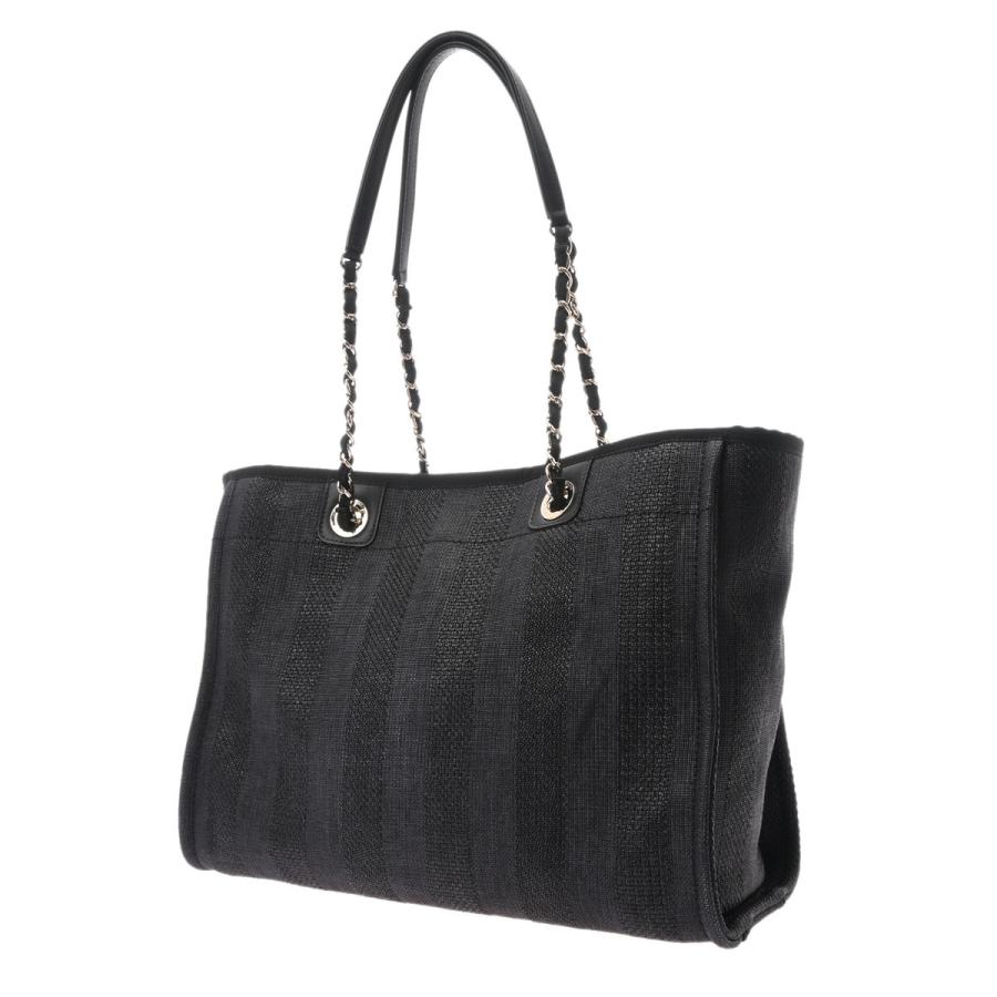 CHANEL シャネル ドーヴィル MM チェーントート ブラック  