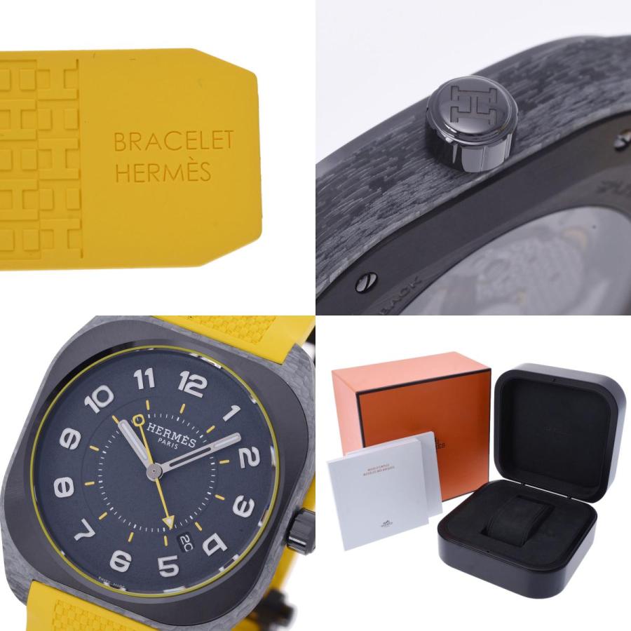 HERMES エルメス H08 SP1.746.340 メンズ チタン ラバー グラス 