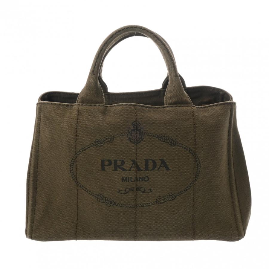 PRADA プラダ カナパ 2WAY トートバッグ カーキ 1BG642 レディース  
