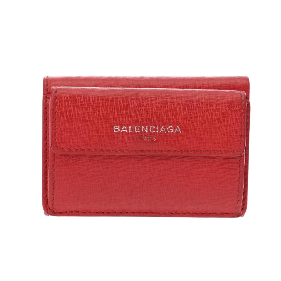 BALENCIAGA バレンシアガ ミニウォレット レッド ユニセックス