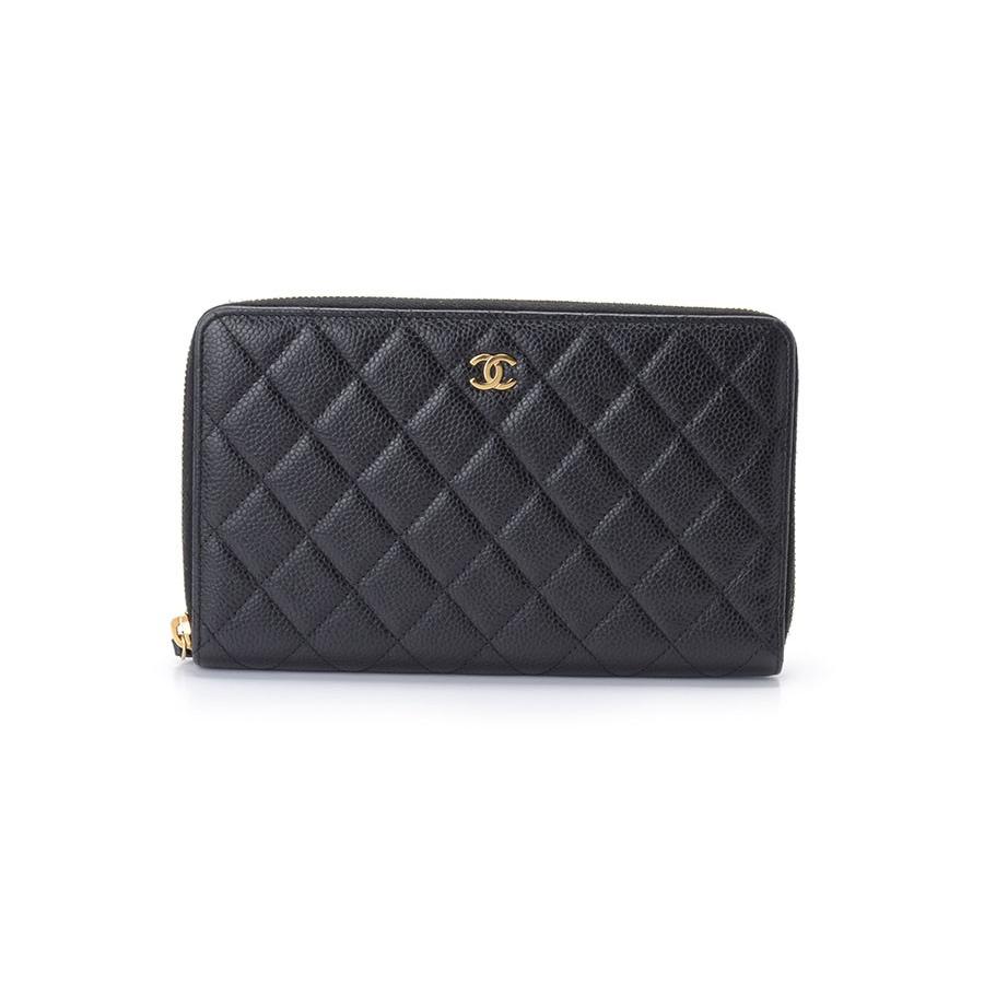 シャネル CHANEL マトラッセ ラウンドファスナー長財布 オーガナイザー 