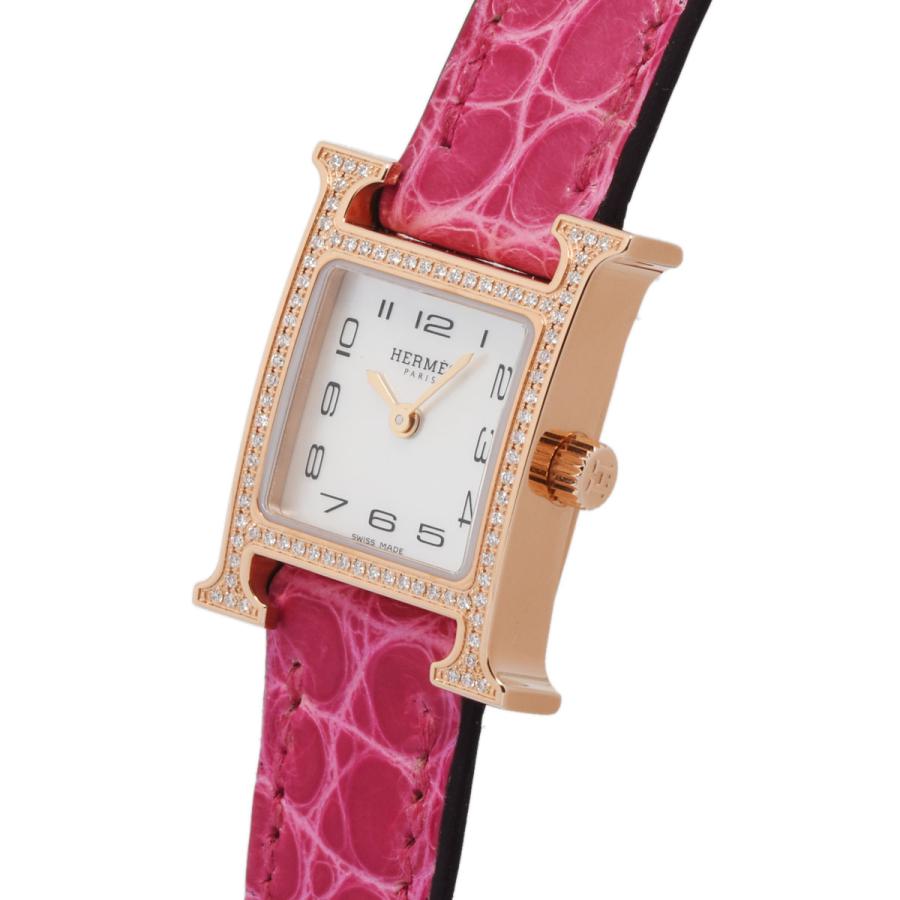 HERMES エルメス Hウォッチ ミニ ダイヤベゼル HH1.173 シェル HERMES エルメス Hウォッチ ミニ ダイヤベゼル HH1.173 シェル
