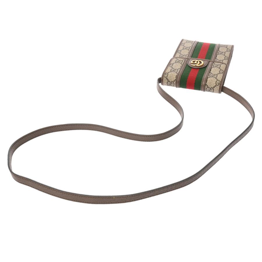 GUCCI グッチ GGスプリーム ミニバッグショルダー ブラウン レディース GGスプリームキャンバス ショルダーバッグ Aランク 中古 銀蔵の画像