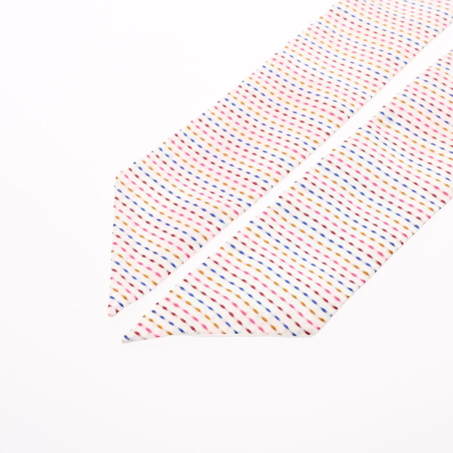 HERMES エルメス ツイリー CHEVALOSCOPE POINTILLE ホワイト/ブルー 