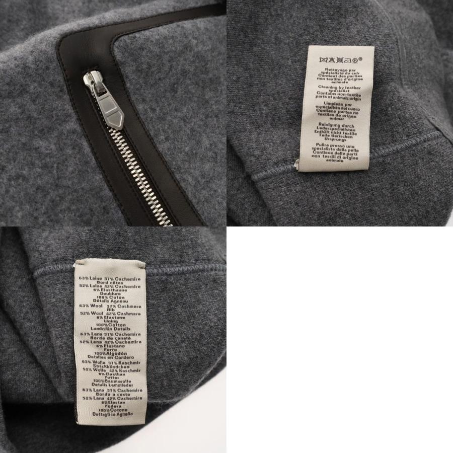 HERMES エルメス ラウンドネック サイズXL グレー メンズ ウール63 