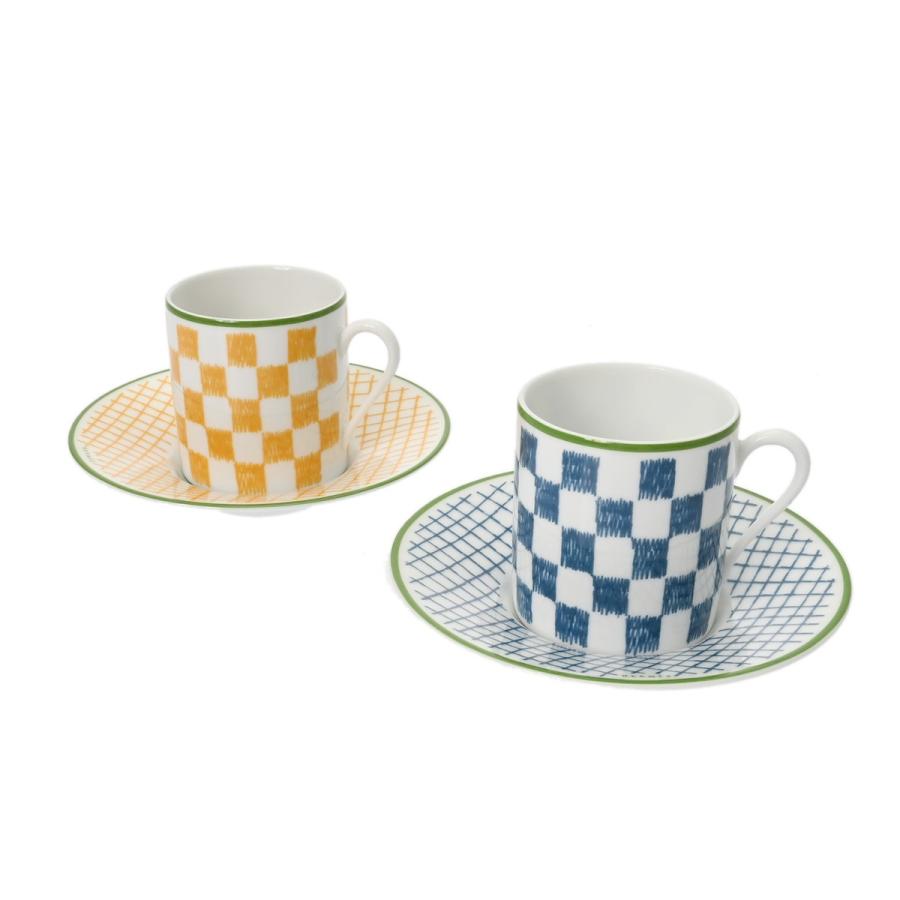 HERMES エルメス コーヒーカップ＆ソーサー 2セット WALKIN IN THE  