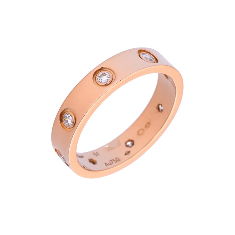 Cartier ラブリングミニ　K18PG 51 Cartier（カルティエ） 中古 ミニラブリング #51 8PD K18ピンク