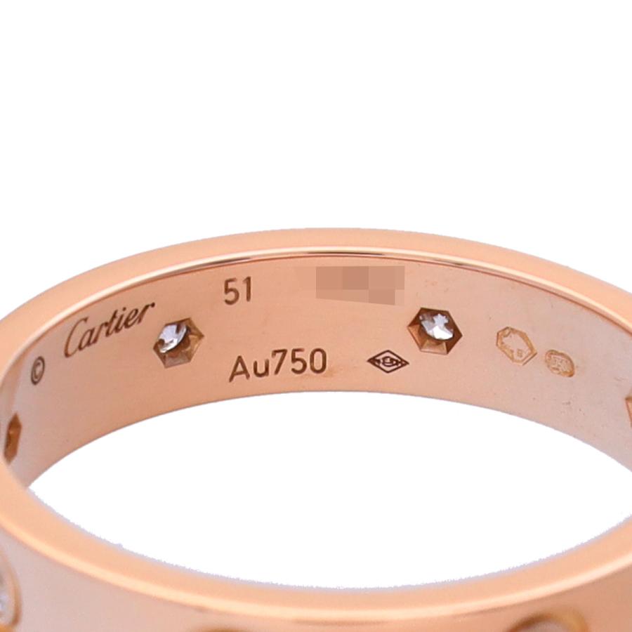 Cartier ラブリングミニ　K18PG 51 Cartier（カルティエ） 中古 ミニラブリング #51 8PD K18ピンク