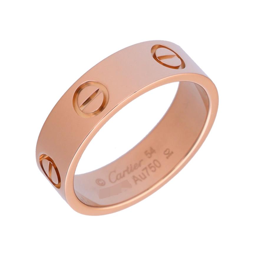 カルティエ Cartier ラブリング #54 K18 WG Cartier（カルティエ） 中古 ラブリング #54 K18ピンクゴールド PG