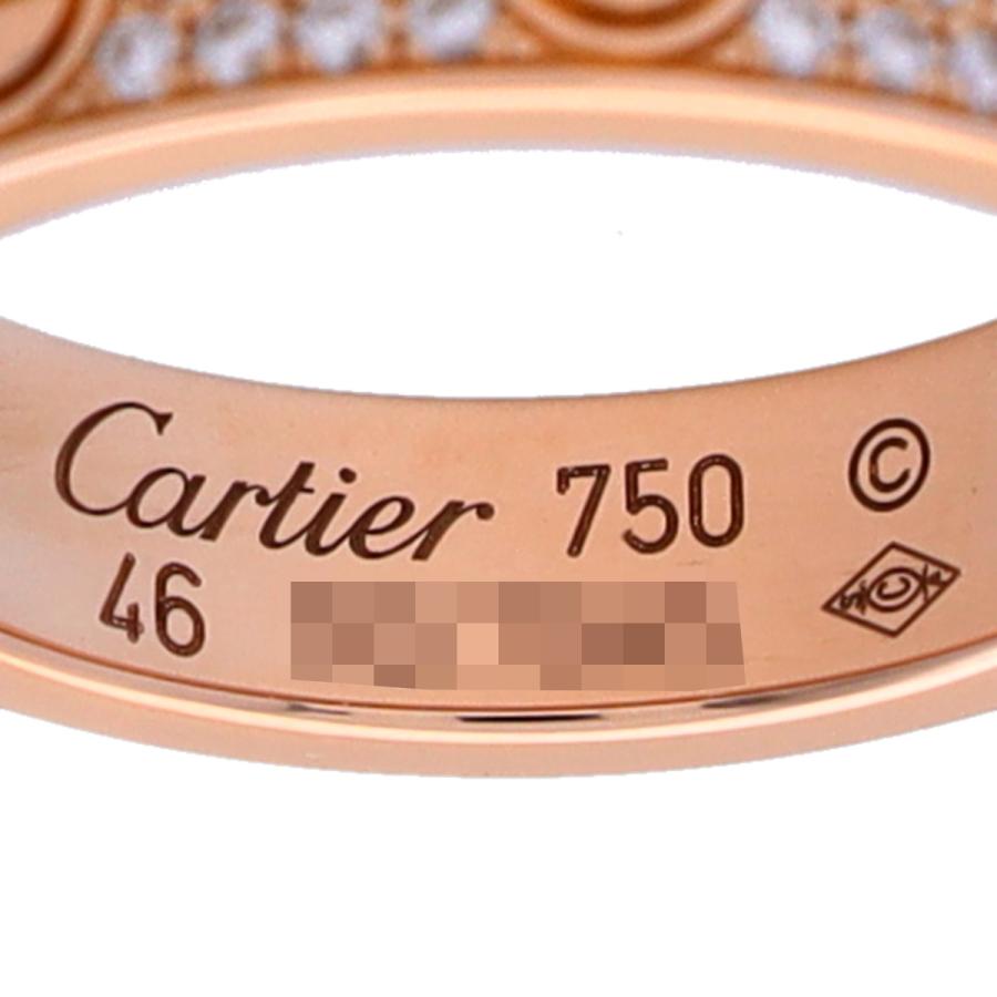 Cartier（カルティエ） 中古 ミニラブリング #46 パヴェ K18ピンク