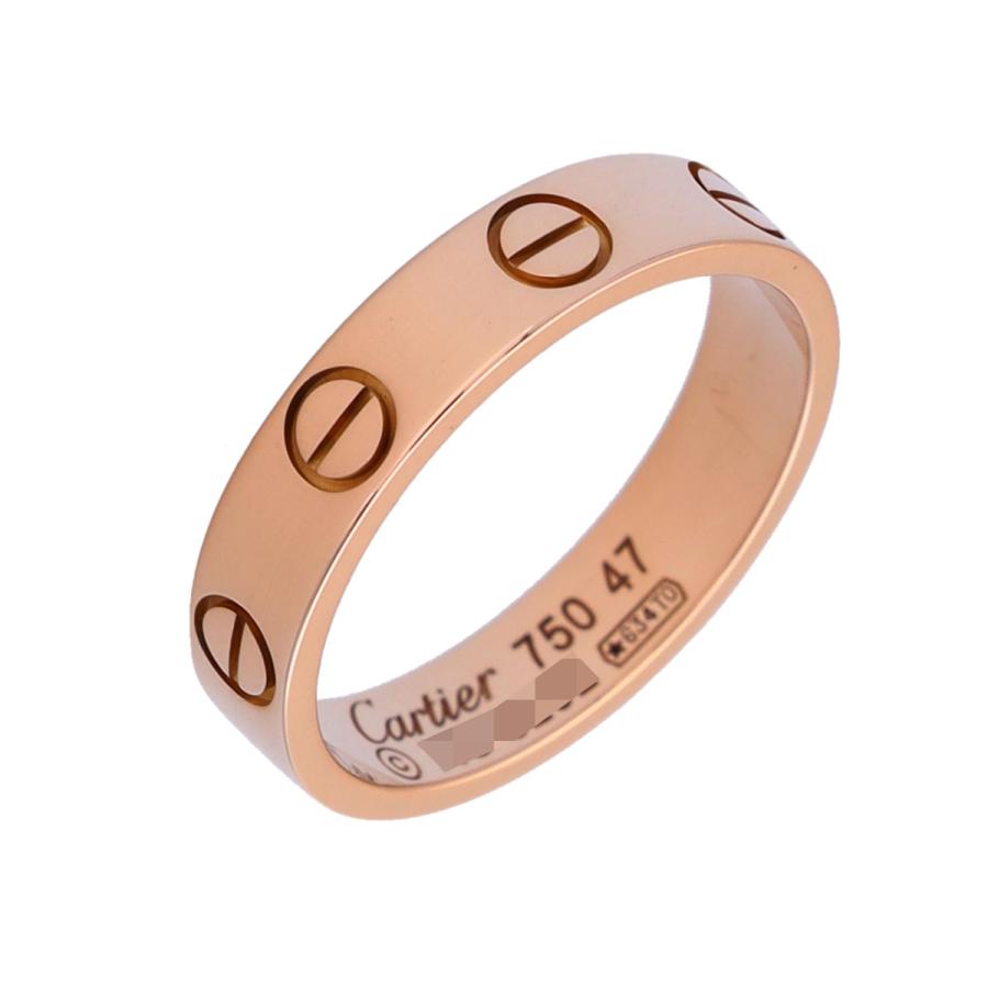 Am　Cartier カルティエ ミニラブリング K18YG 47号 Cartier（カルティエ） 中古 ミニラブリング #47 K18ピンクゴールド PG
