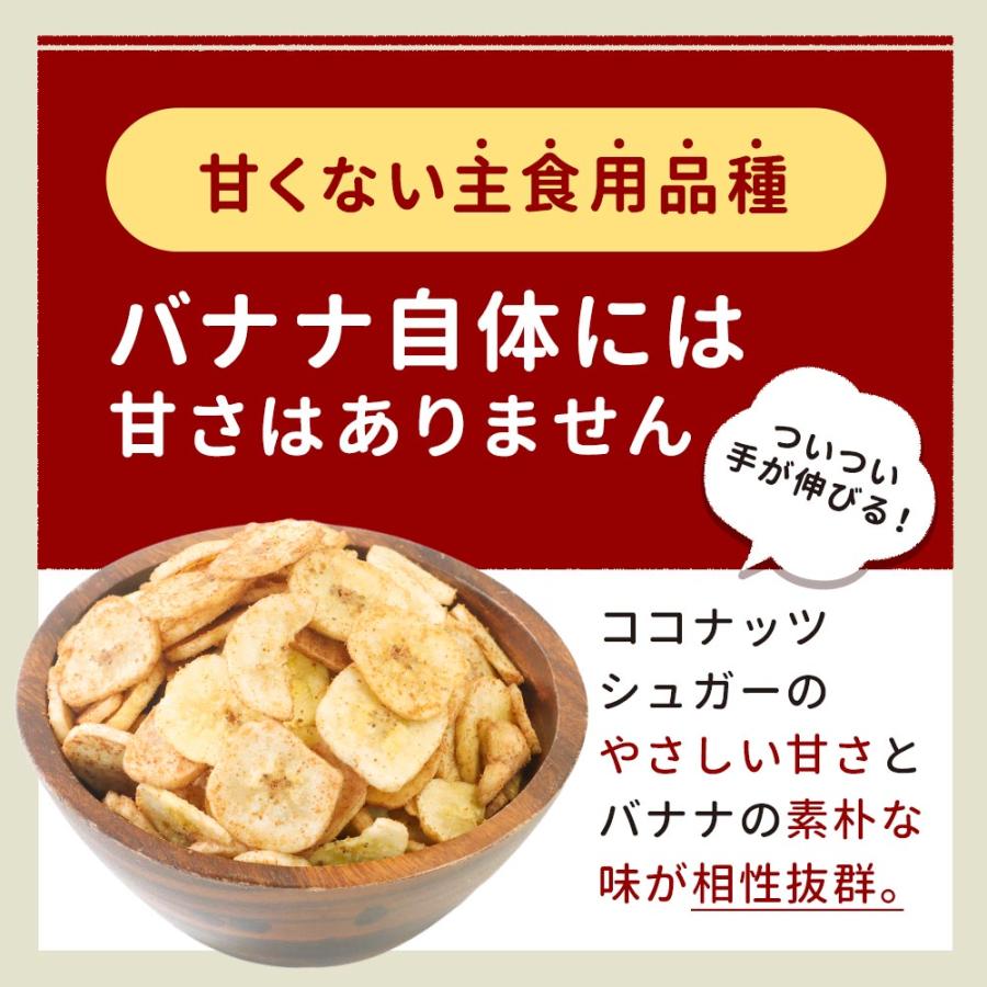 バナナチップス やさしい甘さ 300g 有機原料 ココナッツシュガー使用