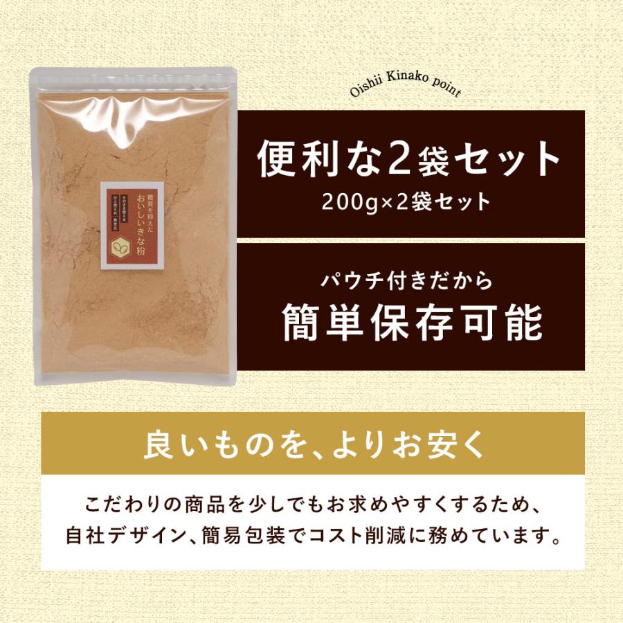 きな粉 低糖質 国産 200g×2袋 糖質87%OFF ダイエット 美容 健康 栄養
