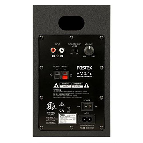 FOSTEX アクティブスピーカー PM0.4c(B) PM0 4c ブラック 5m