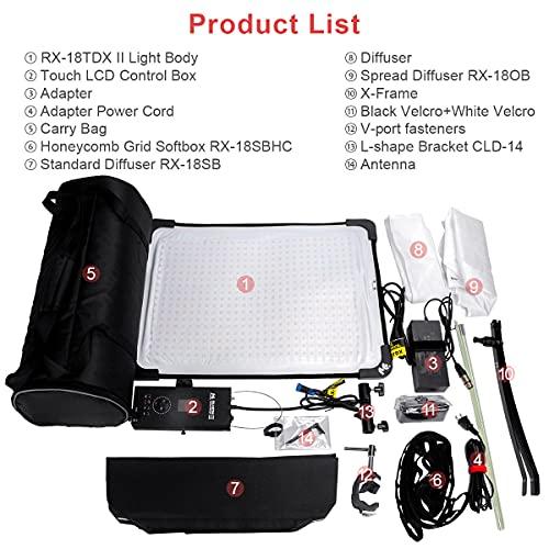 超特盛ミラクルプライス FALCONEYE RX-18TDXIIライト 色温度3000K-5600K 撥水タイプIPX8 【ZYX7610851178】(26839円)